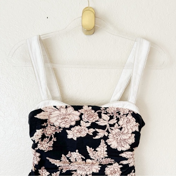 New FREE PEOPLE 2 Tone Printed Tank - Tea Combo size XS - Picture 3 of 7